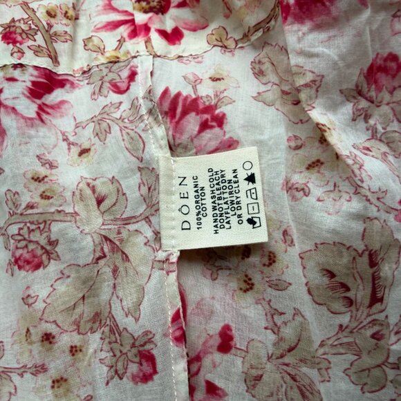 DÔEN Stanza lace-trimmed floral-print organic cotton-voile midi dress - Picture 10 of 10